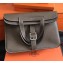Hermes Halzan Togo Calfskin Leather Bag Dark Grey