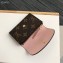 Louis Vuitton Rosalie Coin Purse Monogram Canvas M62361 Rose Ballerine