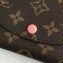Louis Vuitton Rosalie Coin Purse Monogram Canvas Peach