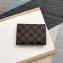 Louis Vuitton Victorine Wallet Damier Ebene Canvas N41659 Red