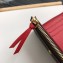 Louis Vuitton Victorine Wallet Damier Ebene Canvas N41659 Red