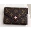 Louis Vuitton Victorine Wallet Monogram Canvas M62360 Rose Ballerine