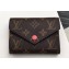 Louis Vuitton Victorine Wallet Monogram Canvas Peach