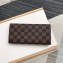 Louis Vuitton Emilie Wallet Damier Ebene Canvas N60214 Rose Ballerine