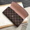 Louis Vuitton Emilie Wallet Damier Ebene Canvas N60214 Rose Ballerine