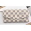 Louis Vuitton Emilie Wallet Damier Azur Canvas N63546 Beige
