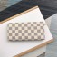 Louis Vuitton Emilie Wallet Damier Azur Canvas N63546 Beige
