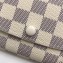 Louis Vuitton Emilie Wallet Damier Azur Canvas N63546 Beige