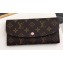 Louis Vuitton Emilie Wallet Monogram Canvas M61289 Rose Ballerine