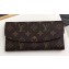 Louis Vuitton Emilie Wallet Monogram Canvas Coffee