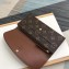 Louis Vuitton Emilie Wallet Monogram Canvas Coffee
