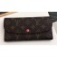 Louis Vuitton Emilie Wallet Monogram Canvas Peach