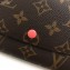 Louis Vuitton Emilie Wallet Monogram Canvas Peach