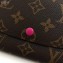 Louis Vuitton Emilie Wallet Monogram Canvas M60697 Fuchsia
