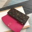 Louis Vuitton Emilie Wallet Monogram Canvas M60697 Fuchsia