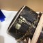 Louis Vuitton Round Drum Monogram Canvas Mini Bag with Chain