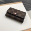 Louis Vuitton 6 Key Holder Damier Ebene Canvas N41624 Rose Ballerine