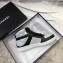 Chanel Vintage Logo Quilting Leather Sneakers Black/Silver 2019