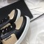 Chanel Vintage Logo Quilting Leather Sneakers Black/Gold 2019
