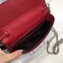 Prada Cahier Studded Calf Leather Bag 1BL004 Black/Red 2018