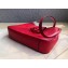 Valentino Grainy Calfskin VSLING Hobo Small Bag 0802 Red 2019