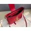 Valentino Grainy Calfskin VSLING Hobo Small Bag 0802 Red 2019