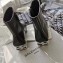 Balenciaga Semi-shiny Palladium BB Heel 4cm Typo Bootie Black 2019