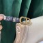 Dior Width 2cm Oblique Jacquard Canvas Saddle Belt Blue with CD Buckle