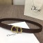 Dior Width 2cm Calfskin Saddle Belt Coffee with CD Buckle