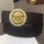 Versace Width 4cm Round Medusa Belt Black/Gold