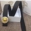 Versace Width 4cm Round Medusa Belt Black/Gold