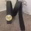 Versace Width 4cm Round Medusa Belt Black/Gold