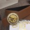 Versace Width 4cm Round Medusa Belt Brown