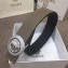Versace Width 4cm Round Medusa Belt Gray