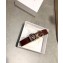 Dolce & Gabbana Width 3cm Belt Burgundy with Baroque DG Logo