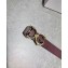 Dolce & Gabbana Width 3cm Belt Burgundy with Baroque DG Logo