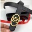 Givenchy Width 3.5cm Leather Belt with 4G Buckle Black