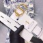 Dior Width 4.5cm 30 Montaigne Calfskin Belt White/Gold