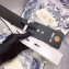 Dior Width 4.5cm 30 Montaigne Calfskin Belt White/Gold