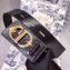 Dior Width 4.5cm 30 Montaigne Calfskin Belt Black/Gold
