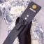 Dior Width 4.5cm 30 Montaigne Calfskin Belt Black/Gold