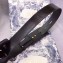 Dior Width 4.5cm 30 Montaigne Calfskin Belt Black/Gold