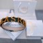 Versace Width 4cm Leather Belt with Barocco Logo