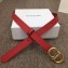 Dior Width 2cm Calfskin Saddle Belt Red with CD Buckle