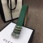 Gucci Width 3.8cm Embossed Leather Belt Green