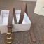 Dior Width 2cm Calfskin Saddle Belt Camel with CD Buckle