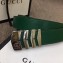 Gucci Width 3.8cm Embossed Leather Belt Green