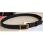 Givenchy Width 3cm Leather Belt Black/Gold with Double G Buckle