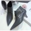Dior Heel 4.5cm Swing Ankle Boots Gray with Buckle 2019