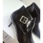 Dior Heel 4.5cm Swing Ankle Boots Black with Buckle 2019